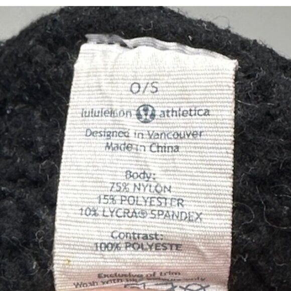 Lululemon Black/Gray Heather Headband One Size - Picture 3 of 4